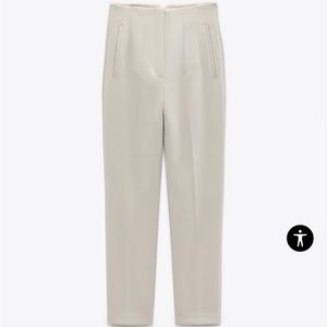 Zara high waisted trouser pants